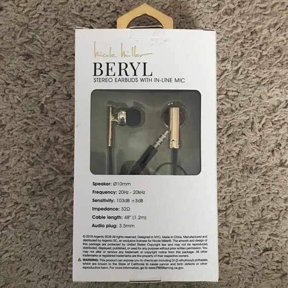 Nicole Miller Beryl Earbuds - Picture 2 of 3
